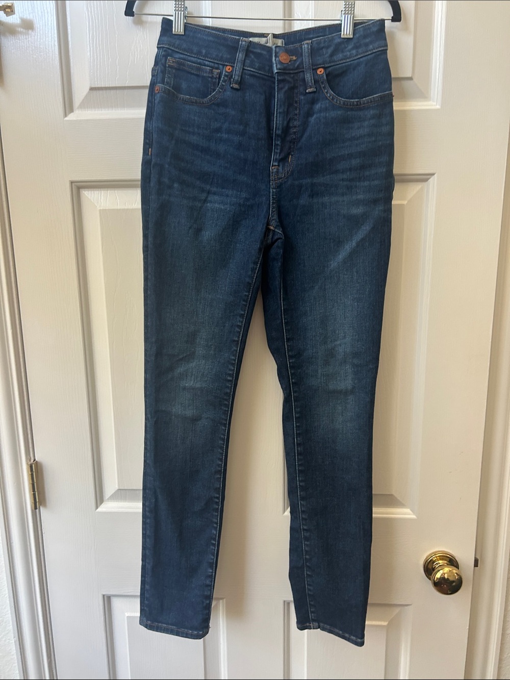 J. Crew Skinny Jeans in Dark Indigo